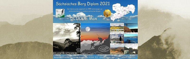 Sächsisches Berg Diplom für 2021