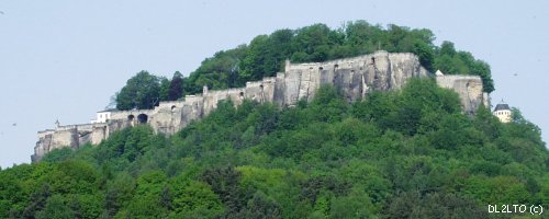 Festung Königstein von der Südseite