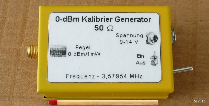 Kalibrier-Generator fertig aufgebaut